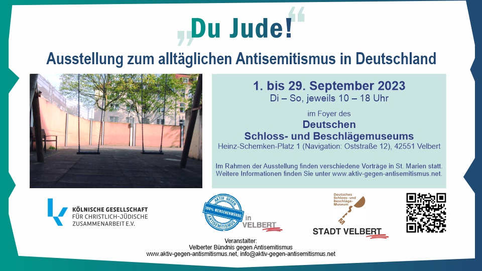 Ausstellung: „Du Jude“ – 01. bis 29.09.23